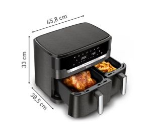 Уред за здравословно готвене Tefal EY942HE0 XXL Dual Easy Fry Coal Eu