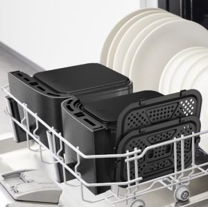 Уред за здравословно готвене Tefal EY942HE0 XXL Dual Easy Fry Coal Eu