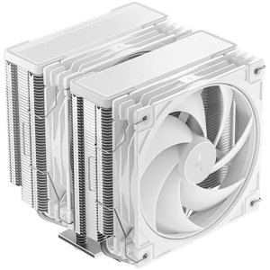 DeepCool AG620 G2 WH, CPU Air Cooler, 2x120mm PWM Fan, TDP 270W, 6 Heatpipes, White, LGA1851/1700, AMD AM5/AM4, 129x136x159 mm(LxWxH), 2Y, R-AG620-WHNPMG2-G