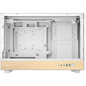 DeepCool CH260 WOOD WH, Mini Tower, Mini-ITX/Micro-ATX, 2xUSB3.0, 1xType-C Gen 2, 1xAudio, Mesh Panel, White, 2Y, R-CH260-WHNWM0-G-1