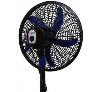Вентилатор Oliver Voltz OV51760N18, 50W, 18", 3 скорости, Светлинен индикатор, Регулиране, Черен/син