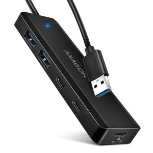 USB hub AXAGON HUE-C2A USB-A 5Gbps TRAVEL hub