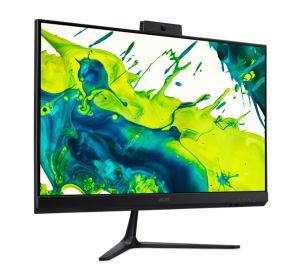 Настолен компютър - всичко в едно Acer Aspire C24-B, 23.8'' FHD IPS AiO 120Hz, Intel Core Ultra 5 115U (up to 4.20GHz, 10MB), 16GB DDR5 (1 slot free), 512GB SSD, no DVD, Intel UHD, HDMI, USB 3.2, USB 2.0, Type- C, RJ-45, WiFi 6, BT 5.0, Glan,Tilt, Cam+mic