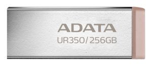 USB памет 256GB ADATA UR350 (UR350-256G-RSR/BG), USB 3.2 (USB 5Gbps), Metal, Black / Brown   