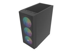 Кутия за компютър Fury PC Case Shobo SH8 ARGB Midi Tower, Window, Black