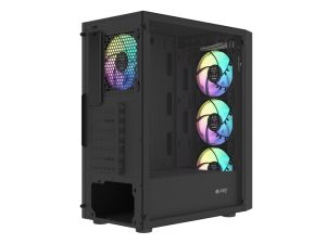 Кутия за компютър Fury PC Case Shobo SH8 ARGB Midi Tower, Window, Black