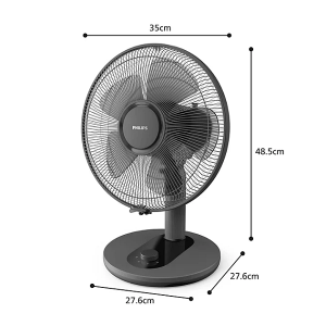 PHILIPS Table Fan Series 1000 minimum noise Tiltable and oscillating 35cm