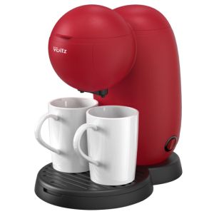 Кафемашина Oliver Voltz OV51170G, 450W, 300 мл, 2 керамични чаши, Червен