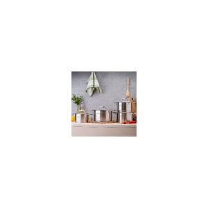 Тенджера Oliver Voltz OV51210P20 Berlin Premium Collection, 20 см, 3.6 л, Неръждаема стомана 18/10, Индукция, Инокс