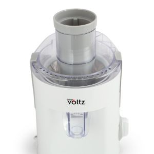 Сокоизстисквачка Oliver Voltz OV51160C, 400W, 600 мл, 2 степени, Голям отвор, Контейнер за отпадъци, Тиха, Бял