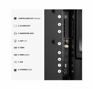 Телевизор Hisense 40" A5S, Full HD 1920x1080, QLED, Quantum Dot, HDR, HLG, DTS HD, Light Sensor, Dolby Audio, Smart TV, WiFi, WiFi Direct, 2xHDMI, 2xUSB, LAN, CI+, DVB-T2/C/S2, Black