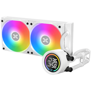 Xigmatek LK Pro 240 Digital Arctic (WH AIO,Digital LCD Pump & 240mm PWM Fan,Mini ARGB Controller,Intel & AMD & 20xx)
