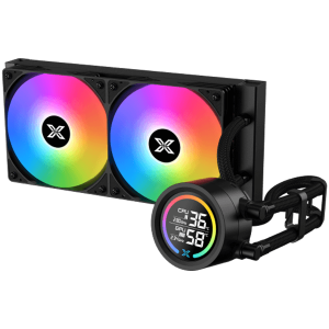 Xigmatek LK Pro 240 Digital (BK AIO,Digital LCD Pump & 240mm PWM Fan,Mini ARGB Controller,Intel & AMD & 20xx)