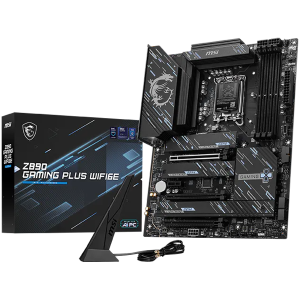 MSI Z890 GAMING PLUS WIFI6E, LGA 1851, Dual Channel DDR5 up to 9200(OC)MHz, 3x PCIe x16 slots, 4x M.2 slot, 4x USB 2.0, 2x USB 3.2 Gen 1, 1x USB 3.2 Gen 2, 1x USB 3.2 Gen 2 Type-C, 1x HDMI, 1x DP, 5Gbps LAN, WIFI6E, 7.1 Audio, 3Y
