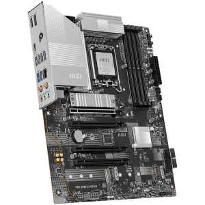 MSI PRO Z890-S WIFI6E, LGA 1851, Dual Channel DDR5 up to 8800(OC)MHz, 4x PCIe x16 slots, 3x M.2 slot, 6x USB 3.2 Gen 1, 1x USB 3.2 Gen 2x2 Type-C, 1x HDMI, 1x DP, 2.5Gbps LAN, WIFI6E, 7.1 Audio, 3Y