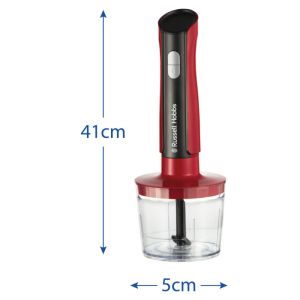 Блендер 3в1 Russell Hobbs Desire 27140-56, 500W, 600+500 мл, 2 скорости + пулс, Неръждаема стомана, Без BPA, Червен