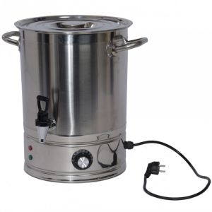 Електрически казан за варене на буркани Rosberg R51211F30, 1800W, 30л, Вграден терморегулатор, 30-120°C, Инокс