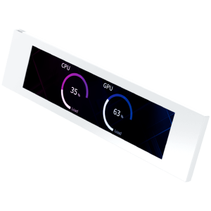 9" LCD Screen Kit - White EN48685 (WH,For Pano II Series White Chassis,Magnetic Bracket,HDMI & USB Cable,Brown Box)