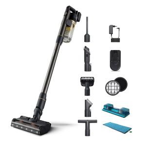 Безкабелна прахосмукачка PHILIPS XC7057/01 Series 7000, Aqua за мокро почистване, PowerCyclone 12, TriActive Smart, до 80 мин време на работа