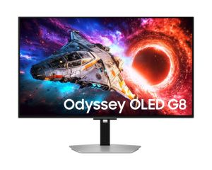 Монитор Samsung 32'' LS32HG800SU Odyssey OLED G8 4K 3840x2160 0.03ms 240Hz Glare Free DP 2.1 (UHBR20) & USB-C (98W) Silver + Logitech G102 Mouse, Lightsync RGB, 8000 DPI, 6 Programmable Buttons, Black