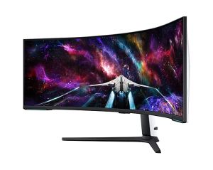 Монитор Samsung LS57CG952, 57" Odyssey Neo G95NC 57" Quantum Mini-LED Dual UHD, 7680x2160, 240Hz 1ms, HDMI, USB Hub, White/Black + Logitech G102 Mouse, Lightsync RGB, 8000 DPI, 6 Programmable Buttons, Black