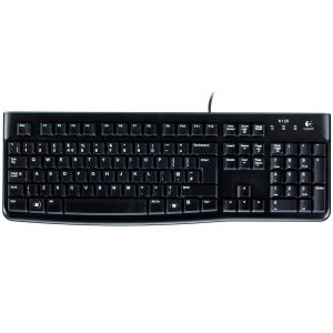 Клавиатура LOGITECH K120 , С кабел, US International, USB, Black 