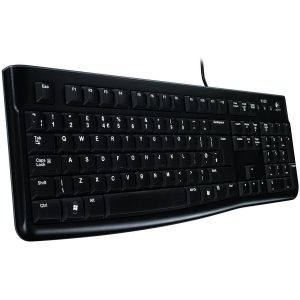 Клавиатура LOGITECH K120 , С кабел, US International, USB, Black 
