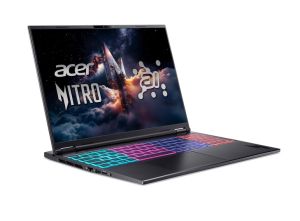 Лаптоп Acer Nitro 16S AI, AN16S-61-R28Q , AMD Ryzen AI 9 365 (up to 5.0Ghz, 24MB), 16" WQXGA (2560x1600)IPS 180Hz, 1*16GB DDR5 (1 slot free), 1024GB PCIe NVMe SSD, GeForce RTX 5070 8GB GDDR7, WiFi 6E, BT 5.3, No Os, Black