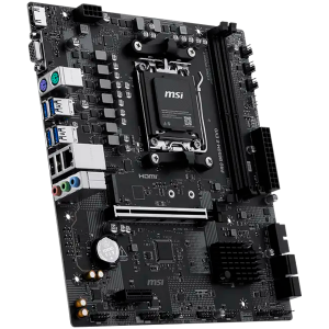 MSI PRO B850M-E EVO, mATX, Socket AM5, 2x DDR5 Dual Channel up to 8200(OC)MHz, 1x PCIe x16 slot, 1x M.2 slot, 4x USB 5Gbps, 2x USB 2.0, HDMI, VGA, 7.1 HD Audio, 2.5G LAN, 3Y