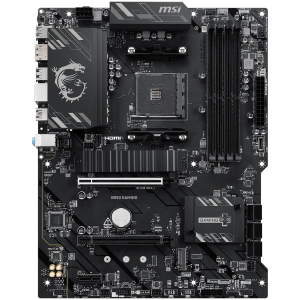 MSI B550 GAMING, ATX, Socket AM4, 4x DDR4 Dual Channel up to 4866+(OC)MHz, 2x PCIe x16 slots, 2x M.2 slots, 2x USB 3.2 Gen 2 (1x Type-C), 2x USB 3.2 Gen 1, 4x USB 2.0, 1x HDMI, 1x DP, 1G LAN, 7.1 HD Audio, 3Y