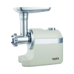 Месомелачка с приставка за домати Oliver Voltz OV51991F, 600/1800W, Аксесоар за колбаси, Бял
