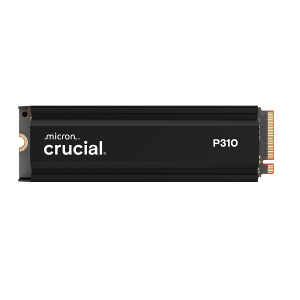 SSD 1TB CRUCIAL P310 (CT1000P310SSD5), M.2 2280, PCIe Gen 4 x4 NVMe with heatsink