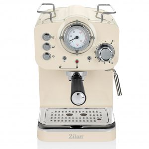 Еспресо машина ZILAN ZLN2992, 1100W, 15 bar, 1.25 л, Двойно приготвяне, Портафилтър, Топла и студена млечна пяна, Регулиране на темп, Кремав
