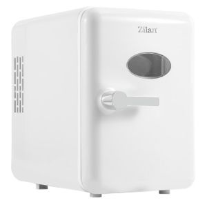 Преносим мини хладилник Zilan ZLN1153, 36W, 4 л, 6 кена, Охлаждане/затопляне, 10-75°C, 240/12V, Бял