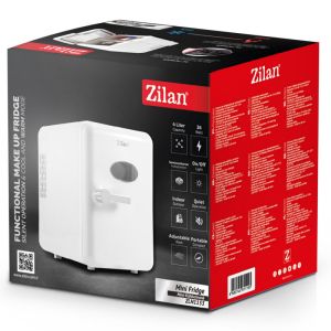 Преносим мини хладилник Zilan ZLN1153, 36W, 4 л, 6 кена, Охлаждане/затопляне, 10-75°C, 240/12V, Бял
