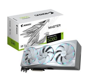 Видео карта GIGABYTE AORUS GeForce RTX 5080 MASTER ICE 16G, 16GB GDDR7, 256 bit, HDMI, 3xDP
