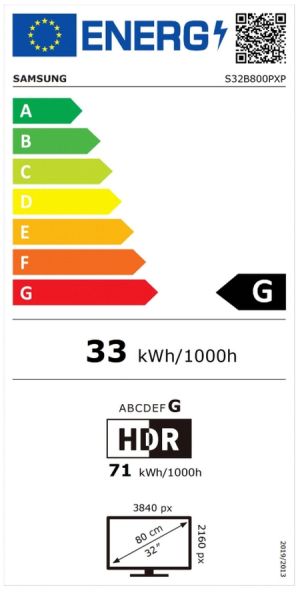 Монитор Samsung 32B800 32" IPS LED, 60 Hz, 5 ms GTG, 3840x2160, 300 cd/m2, Flicker Free, PBP, PIP, USB-C 90W, 3xUSB 3.0, Display Port 1.4, 2xHDMI 2.2, Black + Logitech MK250 - Graphite - USINTL