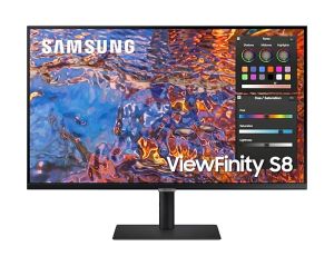 Комплект Монитор SAMSUNG 32B800 (LS32B800PXPXEN) + Безжичен комплект LOGITECH MK250 (920-013519), 2.4GHz/Bluetooth, Graphite