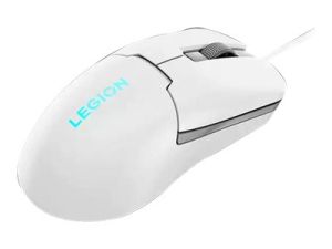 Геймърска мишка LENOVO Legion M300s RGB (GY51H47351), Wired, 8000 DPI, RGB, USB, Glacier White