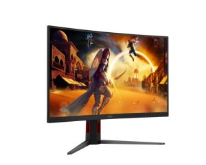 Монитор AOC C32G4Z, 31.5" Curved 1500R, VA, WLED, 1920x1080@260Hz (OC, Native 240Hz), 4ms GtG, 0.3ms MPRT, 300cd m/2, 3500:1, Adaptive Sync, FlickerFree, Anti Blue Light, 5Wx2, Tilt, Height Adjust, Swivel, 2xHDMI, DP