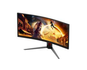Монитор AOC CU34G4ZCA, 34" Curved 1500R, Fast VA, WLED, 3440x1440@250Hz, 1ms GtG, 0.3ms MPRT, 450cd m/2, 3000:1, Adaptive Sync, FlickerFree, Low Blue Light, Tilt, Height Adjust, Swivel, 2xHDMI, DP, USB hub