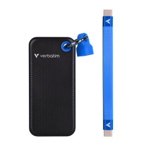 Твърд диск Verbatim Pocket SSD USB 3.2 Gen 2 512GB Black/Blue