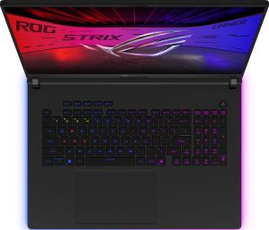 Лаптоп Asus ROG Strix SCAR 18 G835LXG-TQ489X (90NR0LF1-M00V80), двадесет и четириядрен Intel Core Ultra 9 290HX Plus 2.7/5.5 GHz, 18" (45.72 cm) UHD+ Mini LED Display & GF RTX 5090 24GB (HDMI), 64GB DDR5, 2TB SSD, 2x Thunderbolt 5, Windows 11 Pro