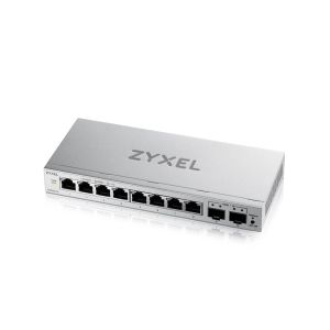 Комутатор ZyXEL GS1200-10 v3, 8 Port Gigabit, 2 x SFP webmanaged Desktop Switch