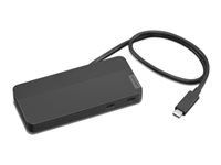 LENOVO USB-C Dual Display Travel Dock 1xHDMI2.1 1xDP1.4 1xUSB-A 2xUSB-C 1xRJ45 w/o AC Adapter