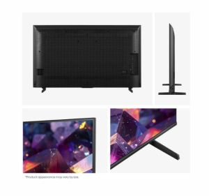 Телевизор Hisense 65" E7S Pro, 4K Ultra HD 3840x2160, QLED, Quantum Dot, 144Hz, HDR 10+ adaptive, HLG, Dolby Vision, DTS Virtual X, Smart TV, WiFi 5GHz, WiFi Direct, BT, Anyview Cast, 4xHDMI, 2xUSB, LAN, CI+, DVB-T2/C/S2, Black