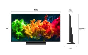 Телевизор LG 55QNED81B3A, 55" 4K QNED MiniLED Smart TV, 3840x2160, DVB-T2/C/S2, Alpha 7 AI Processor, HDR10/HLG, webOS 26 ThinQ, VRR/ALLM/HGiG, 4K Super Upscaling, WiFi 5, Bluetooth 5.3, AirPlay 2, SPDIF, LAN, CI, HDMI, AI Sound Pro, Google Cast, Motion B
