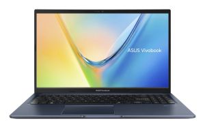 Лаптоп Asus Vivobook M1502XA-BQ012NA, AMD Ryzen 7 7840HS 3.8GHz (8-core/16-thread, 16MB cache, up to 5.1GHz max boost),15.6 "FHD(1920X1080) 16:9, 8GB DDR5 (on BD), 512 GB SSD,Backlit Keyboard, NO OS, Quiet Blue, no adapter