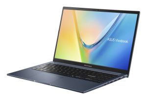Лаптоп Asus Vivobook M1502XA-BQ012NA, AMD Ryzen 7 7840HS 3.8GHz (8-core/16-thread, 16MB cache, up to 5.1GHz max boost),15.6 "FHD(1920X1080) 16:9, 8GB DDR5 (on BD), 512 GB SSD,Backlit Keyboard, NO OS, Quiet Blue, no adapter