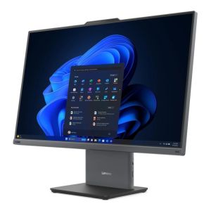 Настолен компютър - всичко в едно Lenovo ThinkCentre neo 50a 24 G6 AIO Intel Core Ultra 7 256V, 8C (up to 4.8GHz, 12MB), 16GB LPDDR5X-8533, 512GB SSD, 23.8" FHD (1920x1080) IPS AG, Integrated Intel Arc Graphics, 5MP, WLAN, BT, KB, Mouse, Luna Grey, Monito